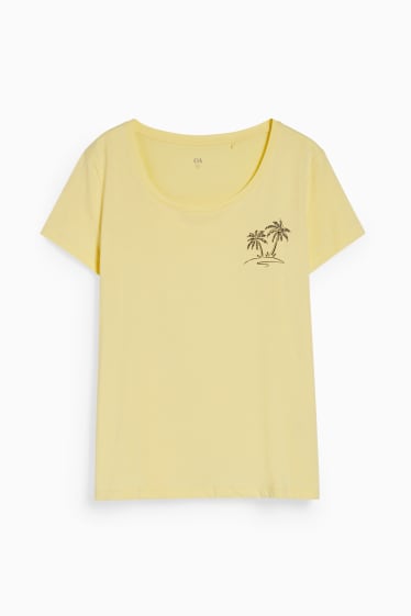 Femmes - T-shirt - jaune clair