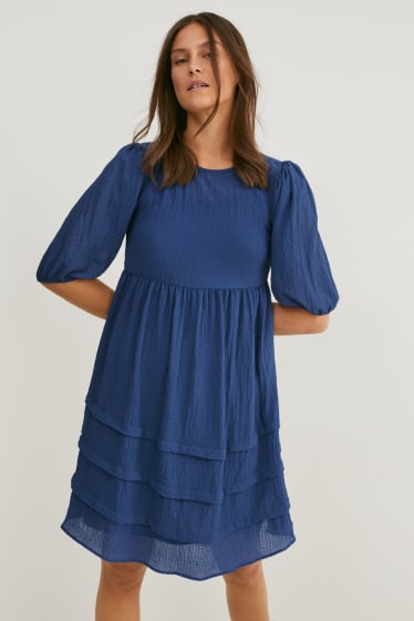 Femmes - Robe Fit & Flare - bleu foncé