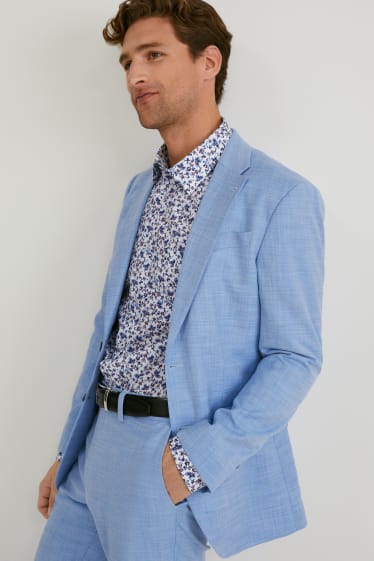 Men - Mix-and-match tailored jacket - regular fit - stretch - LYCRA® - light blue-melange