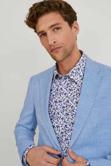 Men - Mix-and-match tailored jacket - regular fit - stretch - LYCRA® - light blue-melange