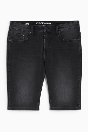 Men - CLOCKHOUSE - denim bermuda shorts - denim-dark gray