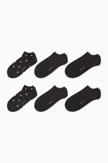 Mujer - Pack de 3 - calcetines tobilleros - negro
