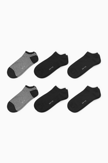 Dona - Paquet de 6 - mitjons turmellers - negre