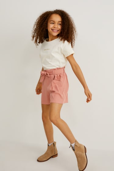 Bambine - Confezione da 3 - t-shirt - bianco crema