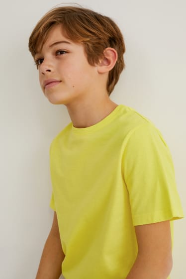 Kinder - Multipack 4er - Kurzarmshirt - gelb