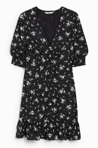 Femmes - CLOCKHOUSE - robe - à fleurs - noir