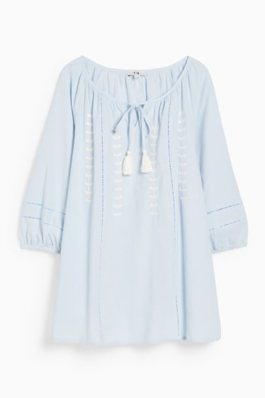 Women - Blouse - light blue
