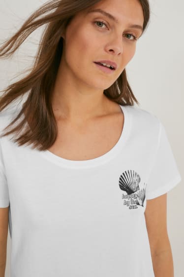 Damen - T-Shirt - weiß