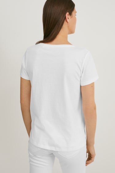 Damen - T-Shirt - weiß