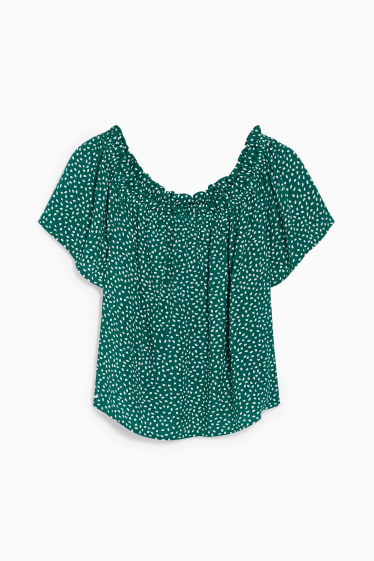 Dames - CLOCKHOUSE - blouse - groen