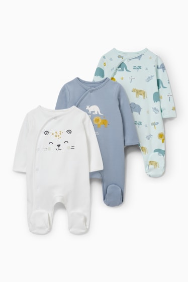 Babies - Multipack of 3 - baby sleepsuit - mint green