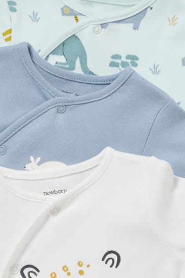 Babies - Multipack of 3 - baby sleepsuit - mint green