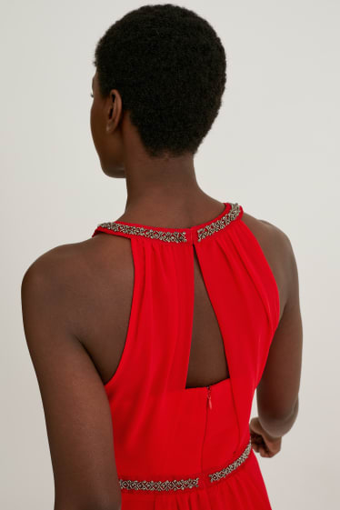 Women - Fit & flare dress - partywear - red