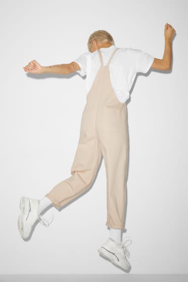 Teens & young adults - CLOCKHOUSE - dungarees - beige