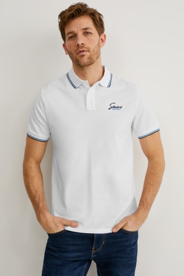 Herren - Poloshirt - weiß
