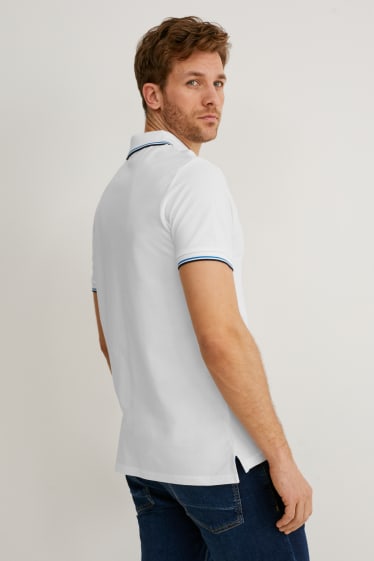 Herren - Poloshirt - weiß