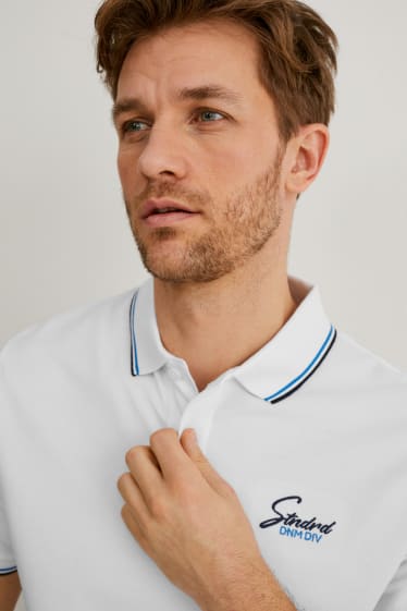 Herren - Poloshirt - weiß