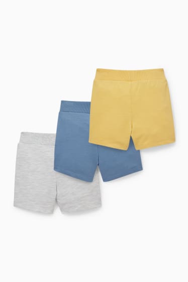 Babies - Multipack of 3 - baby sweat shorts - yellow