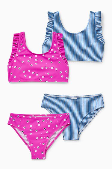 Kinder - Multipack 2er - Bikini - pink
