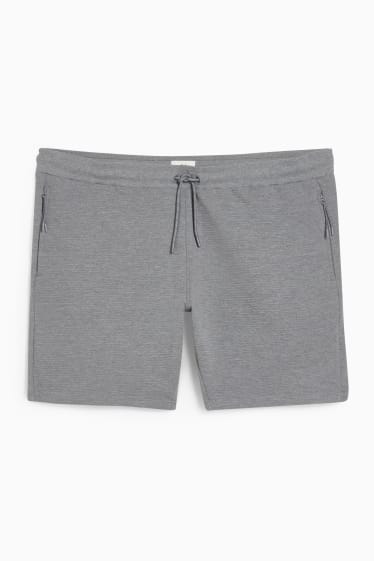Uomo - Shorts di felpa - grigio