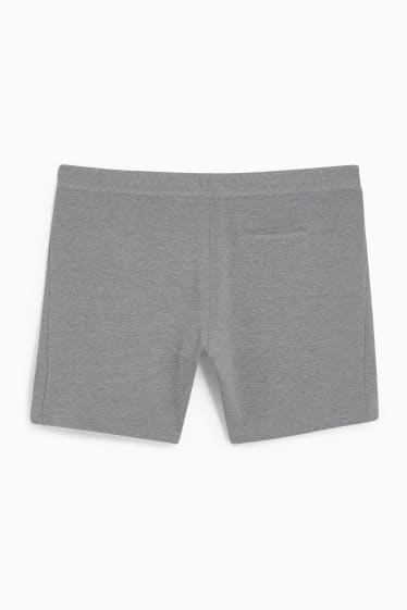 Uomo - Shorts di felpa - grigio