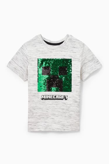 Kinderen - Minecraft - T-shirt - licht grijs-mix