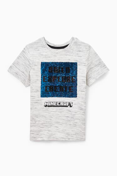Kinderen - Minecraft - T-shirt - licht grijs-mix