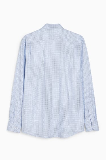 Pánské - Business košile - regular fit - cutaway - nevyžadující žehlení - světle modrá