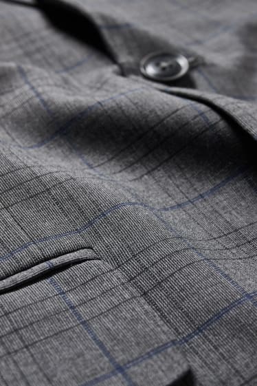 Hommes - Veste de costume - regular fit - LYCRA® - à carreaux - gris chiné