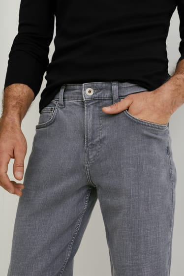 Pánské - Straight jeans - LYCRA® - džíny - šedé