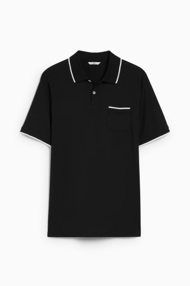 Herren - Poloshirt - schwarz