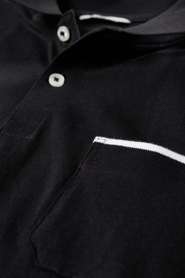 Herren - Poloshirt - schwarz