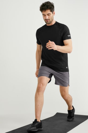 Hommes - Short de sport - Flex - LYCRA® - gris