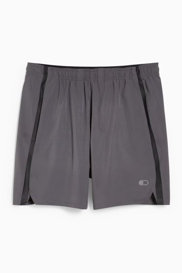 Pánské - Funkční šortky - Flex - LYCRA® - šedá