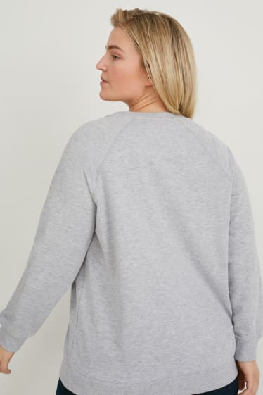 Dames - Sweatshirt - licht grijs-mix