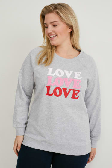 Women - Sweatshirt - light gray-melange