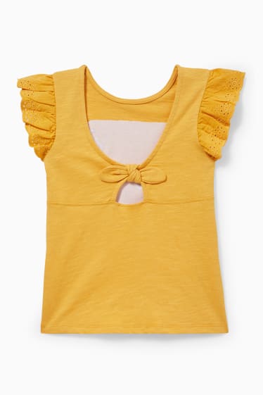 Copii - Fete - Tricou cu mânecă scurtă - piersică