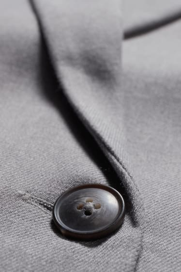 Women - CLOCKHOUSE - blazer with shoulder pads - light gray-melange