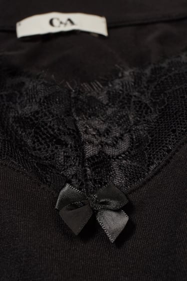 Damen - Nachthemd - schwarz