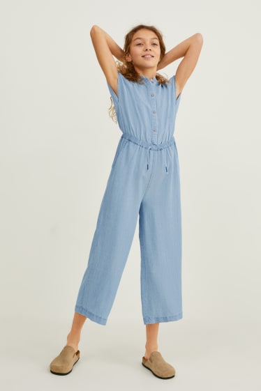 Children - Jumpsuit - denim-light blue