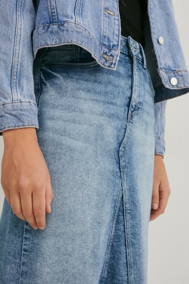 Mujer - Falda vaquera - vaqueros - azul claro