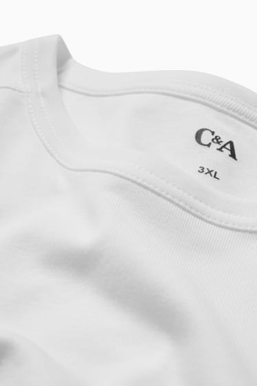 Bărbați - Multipack 3 buc. - tricou cu mânecă lungă - alb