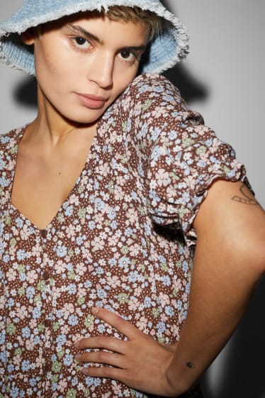 Women - CLOCKHOUSE - dress - floral - brown