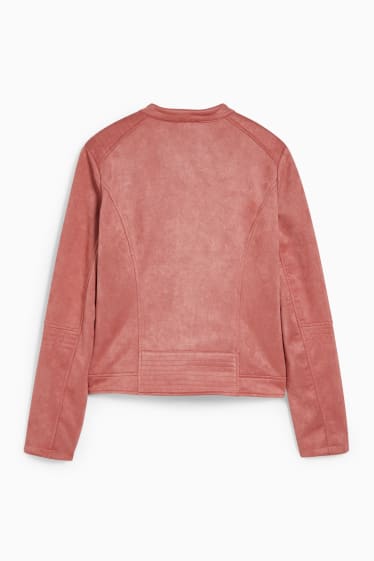 Dames - Jack - imitatiesuède - donker rose