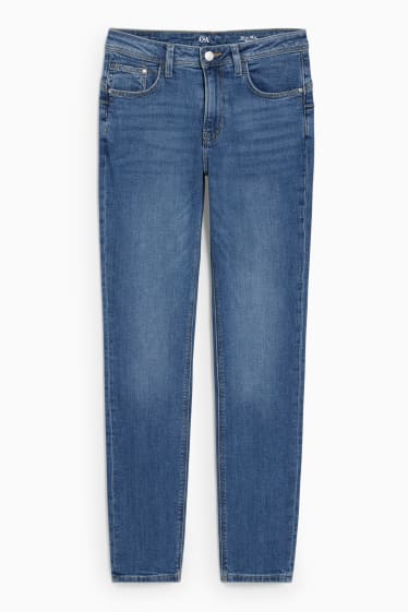 Femmes - Jean slim - mid waist - effet push up - jean bleu clair