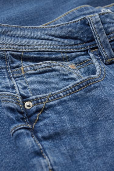 Donna - Slim jeans - vita media - effetto push-up - jeans azzurro