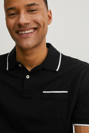 Herren - Poloshirt - schwarz