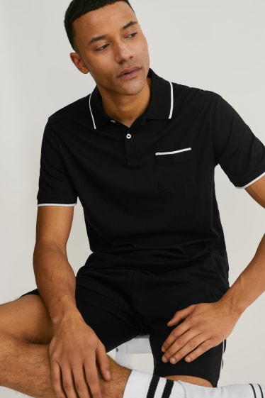 Bărbați - Tricou polo - negru