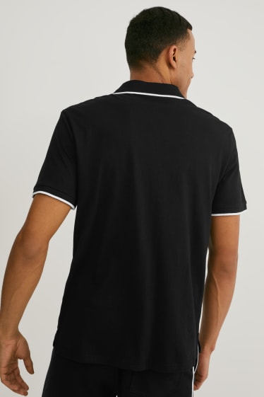 Herren - Poloshirt - schwarz