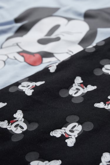 Dětské - Mickey Mouse - souprava - tričko s krátkým rukávem a šátek - 2dílná - světle modrá